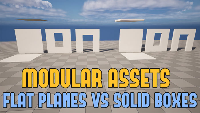 Flat Planes vs. Solid Boxes: Choosing the Right Modular Geometry for Environment Design and for UE5