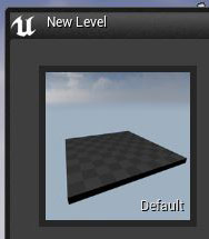 "File > New Level" and choose "Default"