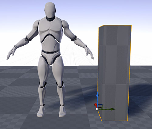 UE4 Mannequin and file cabinet comparision