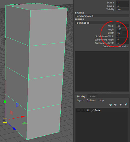 Creating high-poly file cabinet