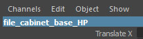 Renaming high-poly object