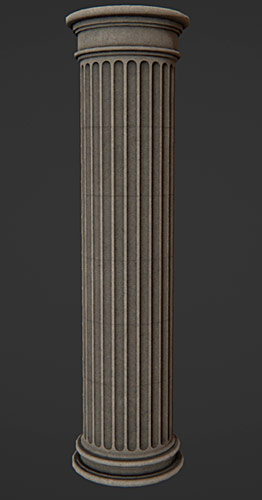New Concrete material on the mesh