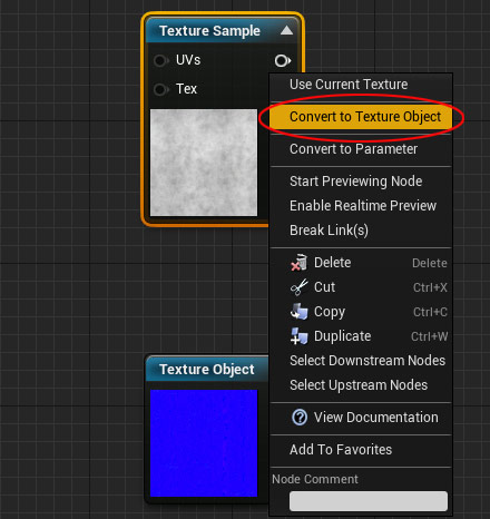 Convert to Texture Object